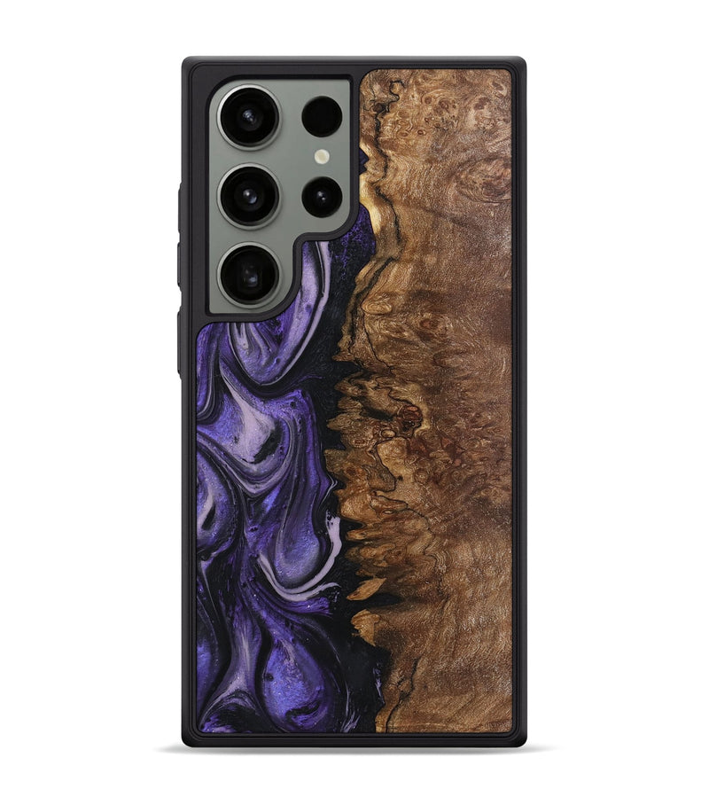 Galaxy S24 Ultra Wood+Resin Phone Case - Patrick (Purple, 719501)