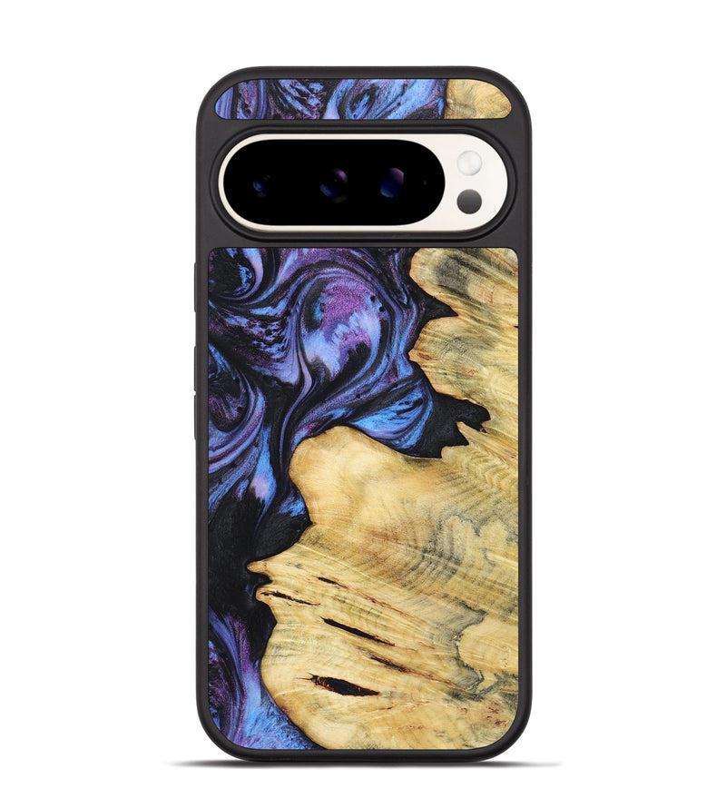 Pixel 9 Wood+Resin Phone Case - Cairo (Purple, 719502)