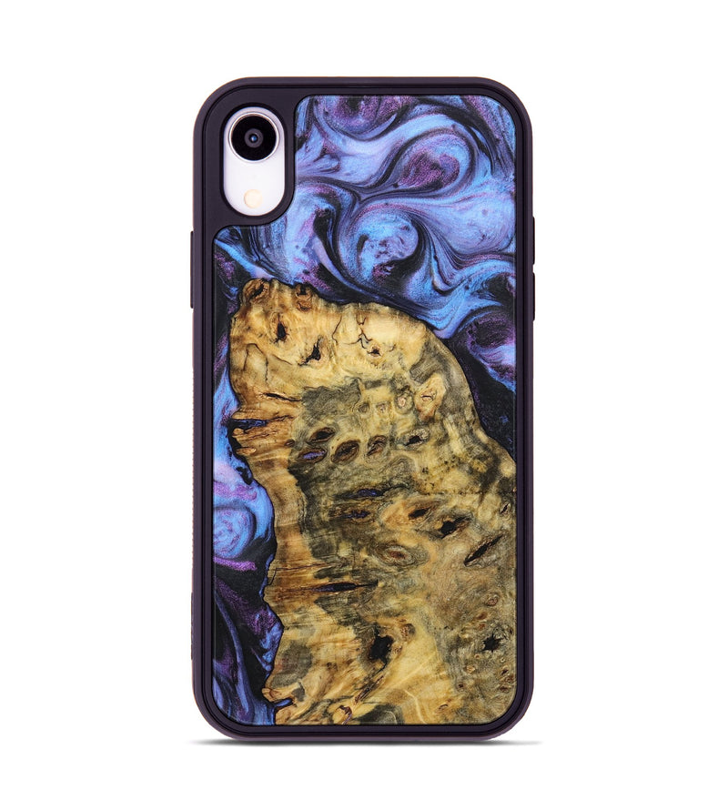 iPhone Xr Wood+Resin Phone Case - Rudy (Purple, 719503)