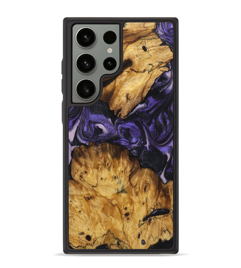 Galaxy S23 Ultra Wood+Resin Phone Case - Joseph (Purple, 719506)