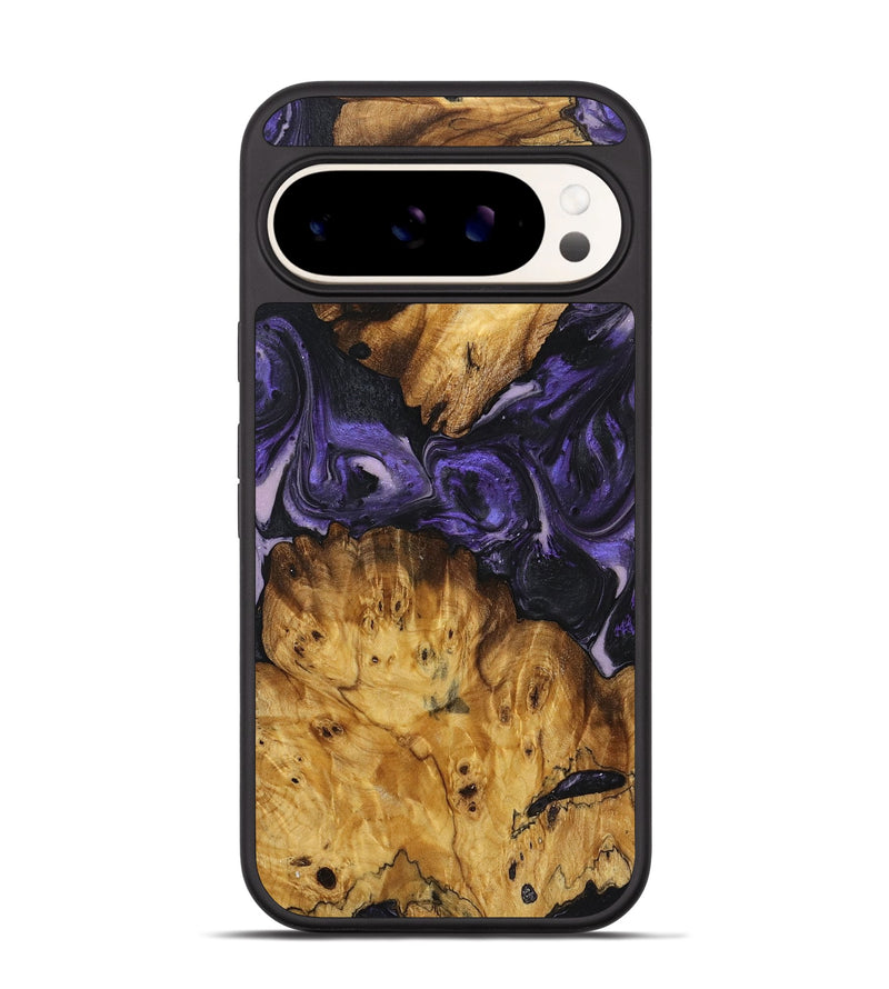 Pixel 9 Wood+Resin Phone Case - Joseph (Purple, 719506)