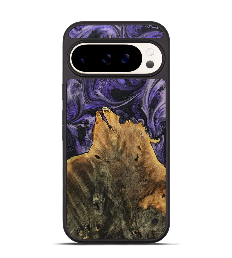 Pixel 9 Wood+Resin Phone Case - Giuliana (Purple, 719507)