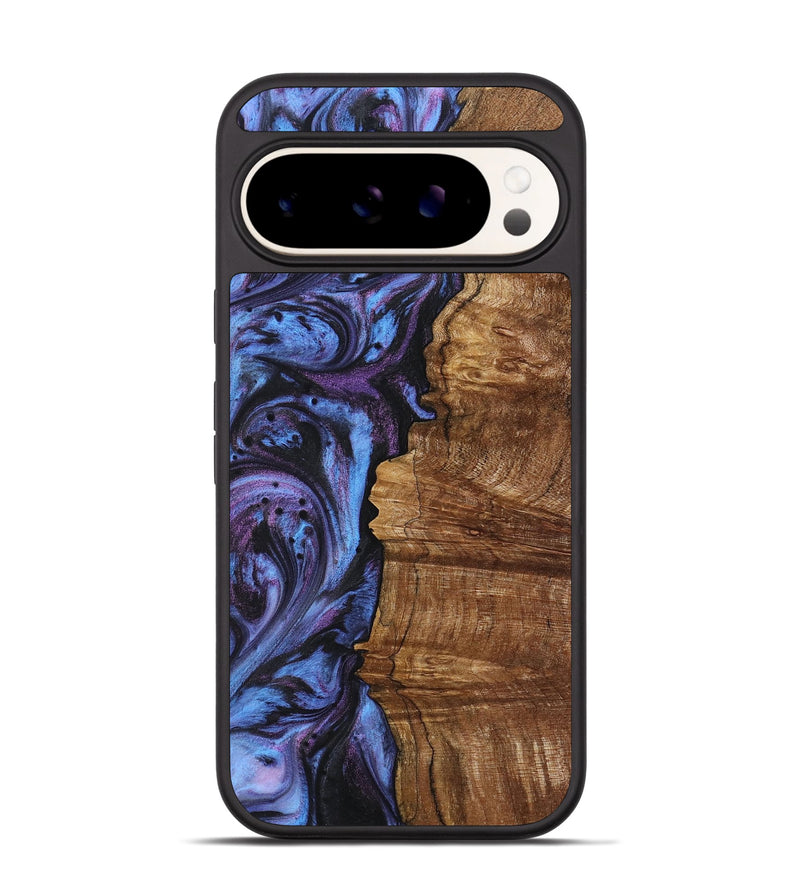 Pixel 9 Pro Wood+Resin Phone Case - Tessa (Purple, 719508)