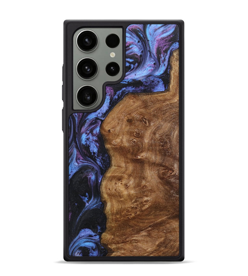 Galaxy S24 Ultra Wood+Resin Phone Case - Ismael (Purple, 719509)