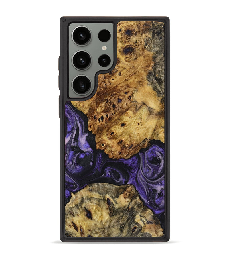 Galaxy S23 Ultra Wood+Resin Phone Case - Ember (Purple, 719519)