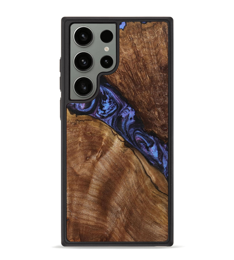 Galaxy S23 Ultra Wood+Resin Phone Case - Stanley (Purple, 719521)