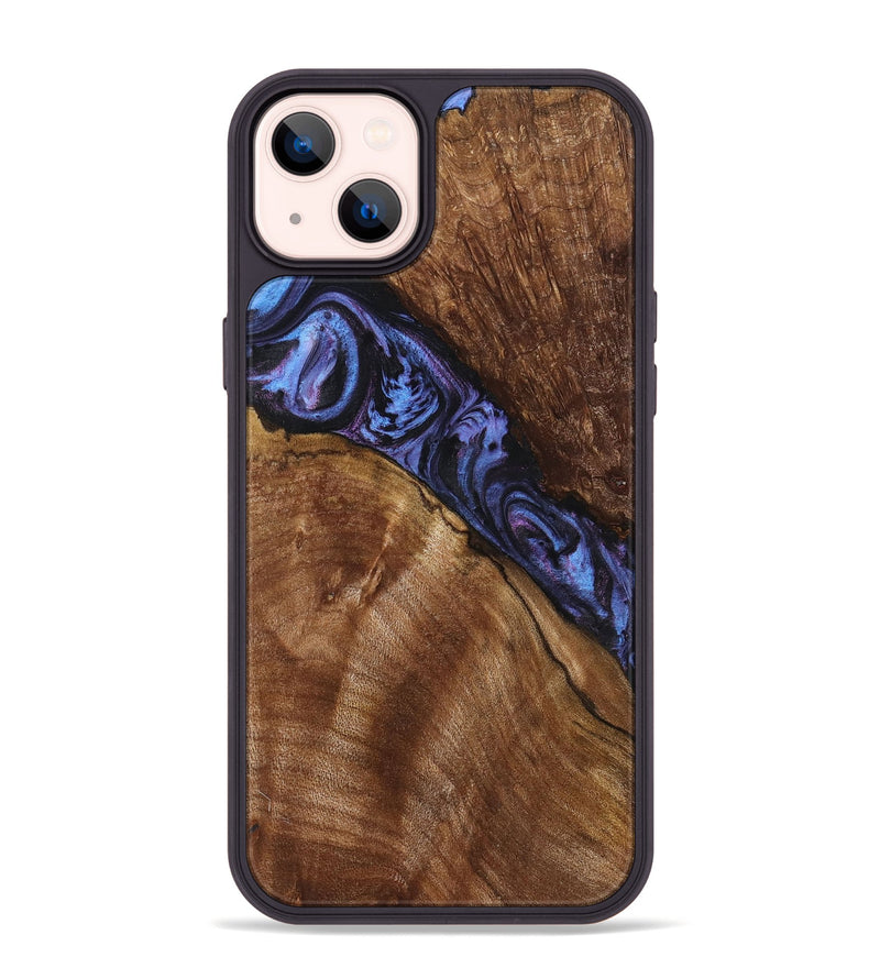 iPhone 14 Plus Wood+Resin Phone Case - Stanley (Purple, 719521)