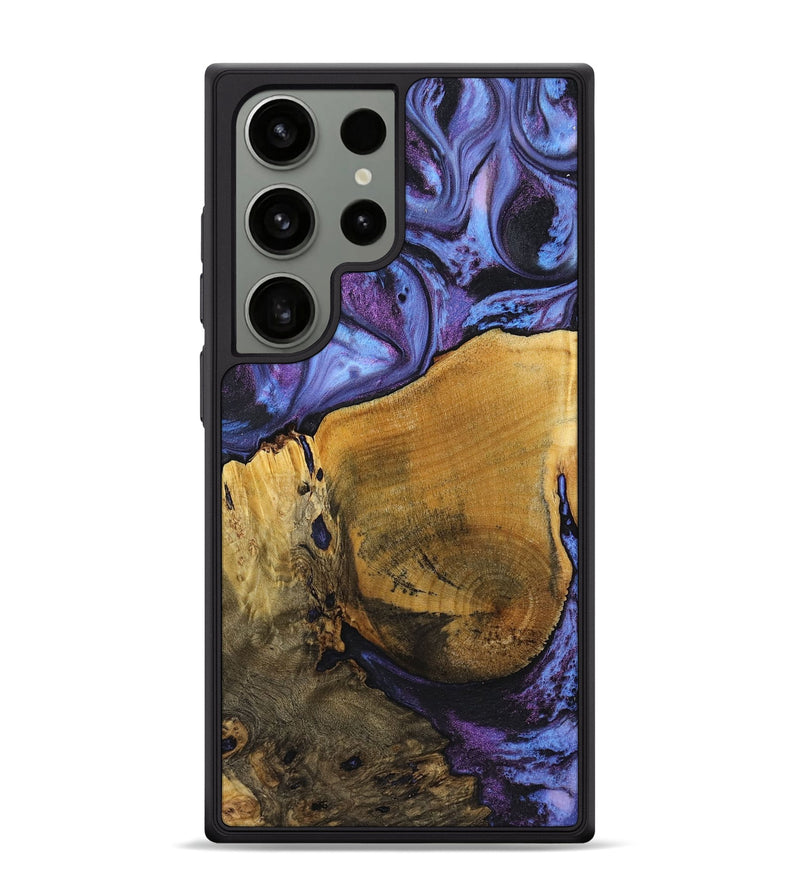 Galaxy S24 Ultra Wood+Resin Phone Case - Christie (Purple, 719526)