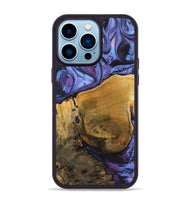 iPhone 14 Pro Max Wood+Resin Phone Case - Christie (Purple, 719526)