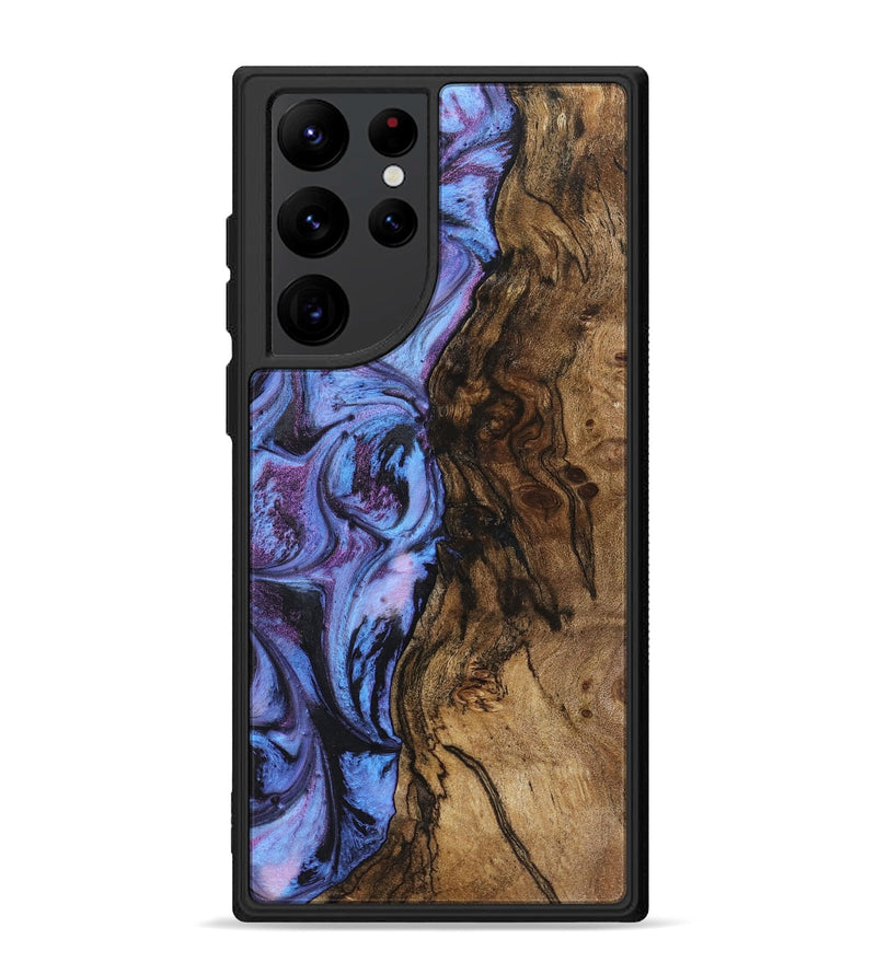 Galaxy S22 Ultra Wood+Resin Phone Case - Arturo (Purple, 719532)