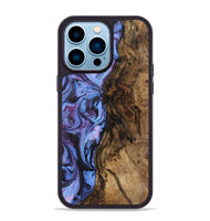 iPhone 14 Pro Max Wood+Resin Phone Case - Arturo (Purple, 719532)