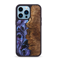 iPhone 14 Pro Max Wood+Resin Phone Case - Irvin (Purple, 719533)