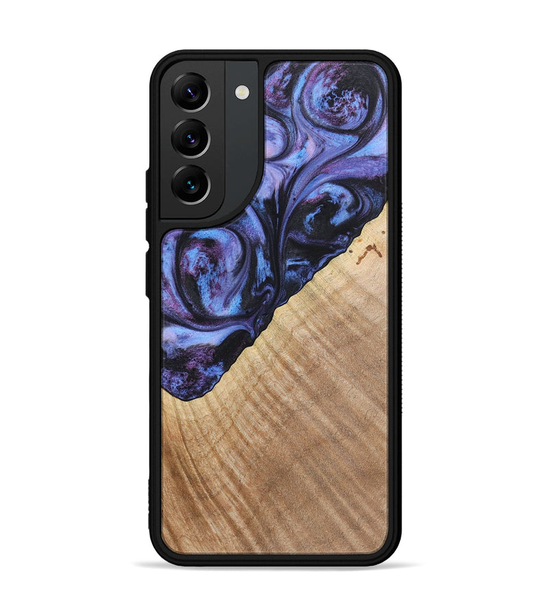 Galaxy S22 Plus Wood+Resin Phone Case - Michael (Purple, 719534)