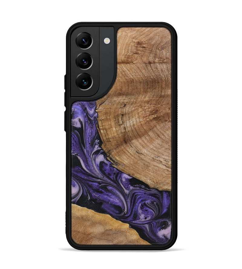 Galaxy S22 Plus Wood+Resin Phone Case - Terrence (Purple, 719536)