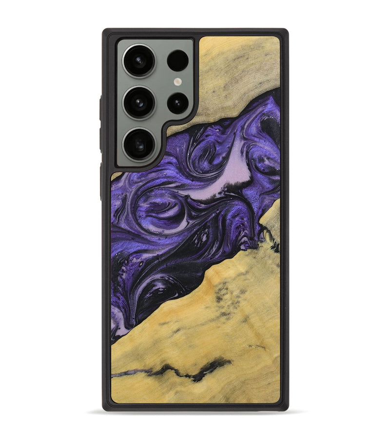 Galaxy S23 Ultra Wood+Resin Phone Case - Jaime (Purple, 719537)