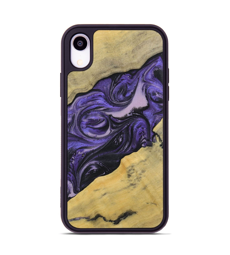 iPhone Xr Wood+Resin Phone Case - Jaime (Purple, 719537)