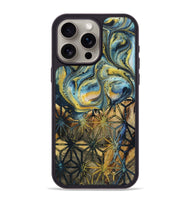 iPhone 15 Pro Max Wood+Resin Phone Case - Wayne (Pattern, 719540)