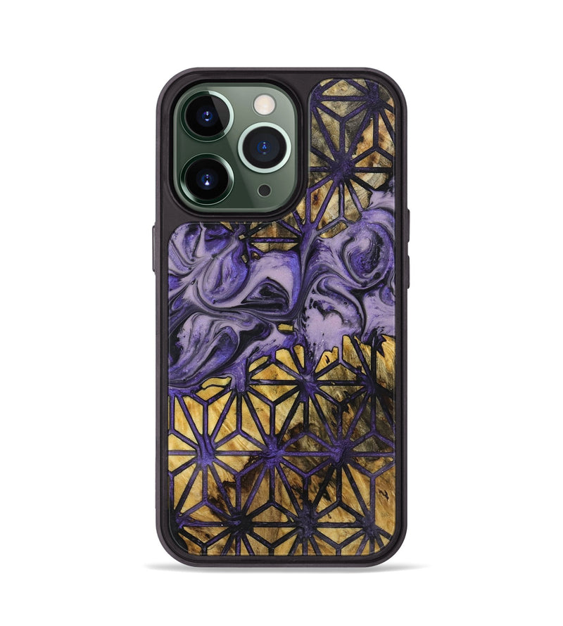 iPhone 13 Pro Wood+Resin Phone Case - Roy (Pattern, 719541)