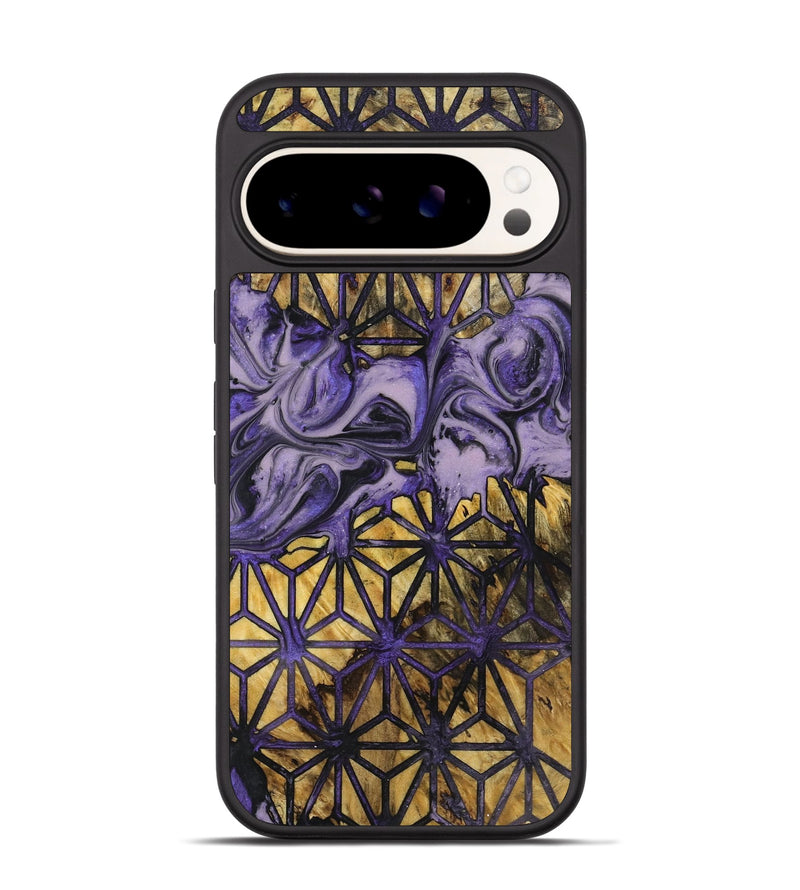 Pixel 9 Pro Wood+Resin Phone Case - Roy (Pattern, 719541)