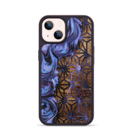 iPhone 14 Wood+Resin Phone Case - Candace (Pattern, 719542)