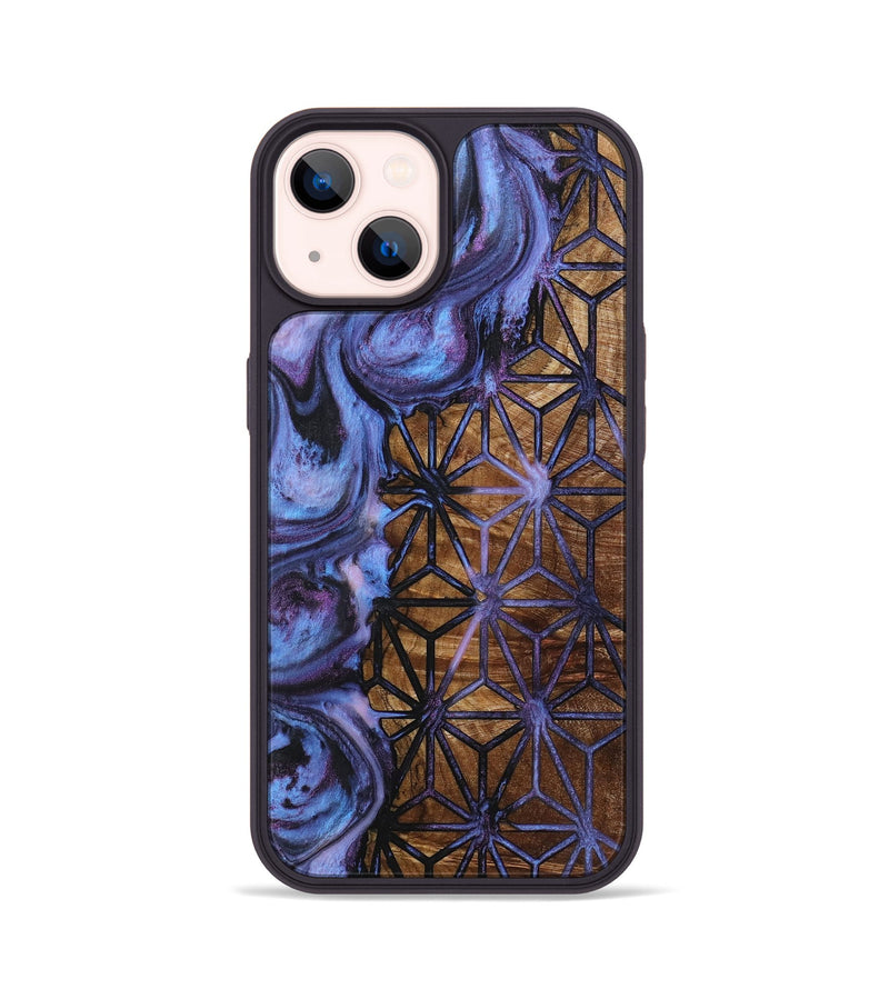 iPhone 14 Wood+Resin Phone Case - Candace (Pattern, 719542)