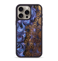 iPhone 15 Pro Max Wood+Resin Phone Case - Candace (Pattern, 719542)