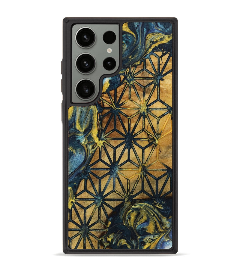 Galaxy S23 Ultra Wood+Resin Phone Case - Grover (Pattern, 719543)