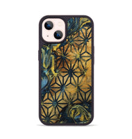 iPhone 14 Wood+Resin Phone Case - Grover (Pattern, 719543)