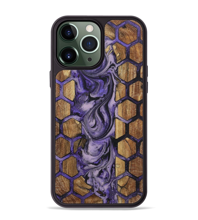 iPhone 13 Pro Max Wood+Resin Phone Case - Cadence (Pattern, 719544)