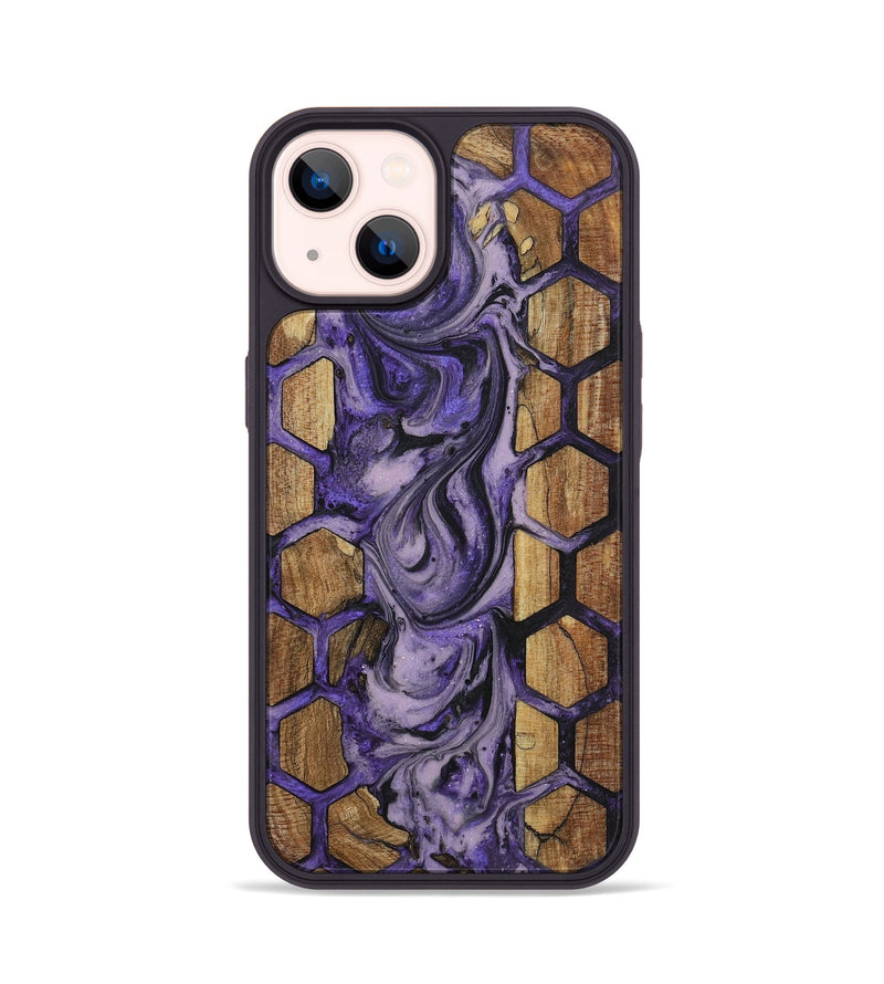 iPhone 14 Wood+Resin Phone Case - Cadence (Pattern, 719544)