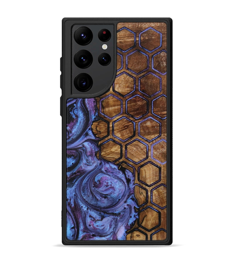 Galaxy S22 Ultra Wood+Resin Phone Case - Virginia (Pattern, 719545)