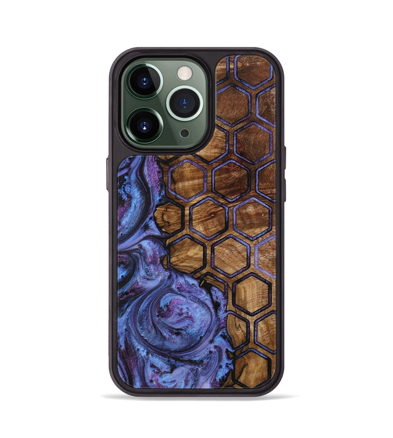 iPhone 13 Pro Wood+Resin Phone Case - Virginia (Pattern, 719545)