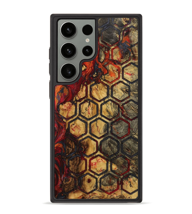 Galaxy S23 Ultra Wood+Resin Phone Case - Stacie (Pattern, 719547)