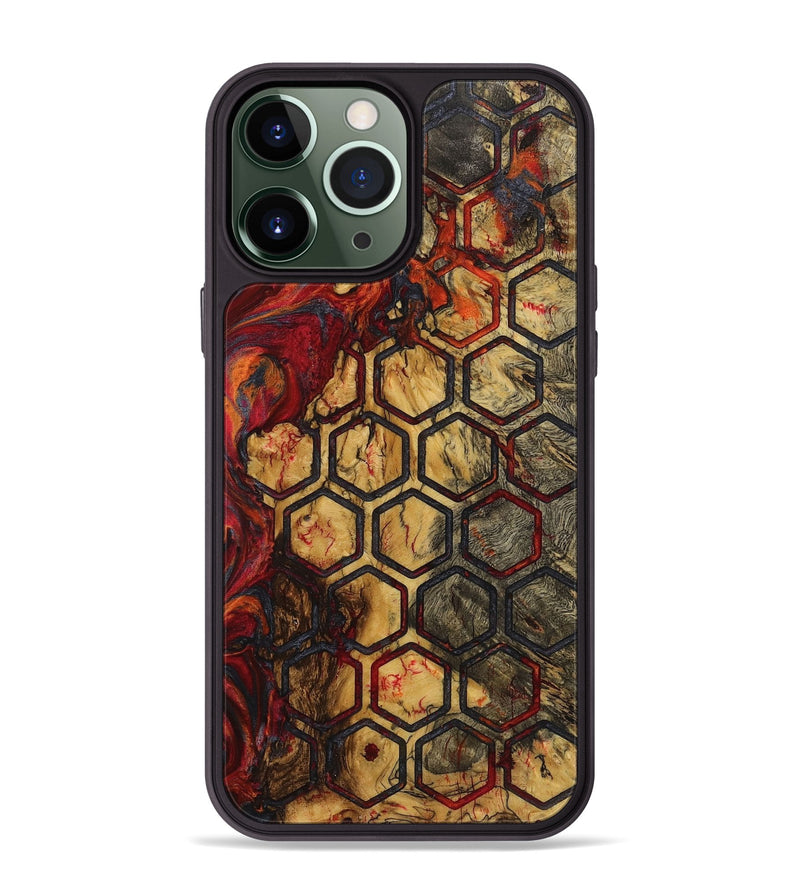 iPhone 13 Pro Max Wood+Resin Phone Case - Stacie (Pattern, 719547)