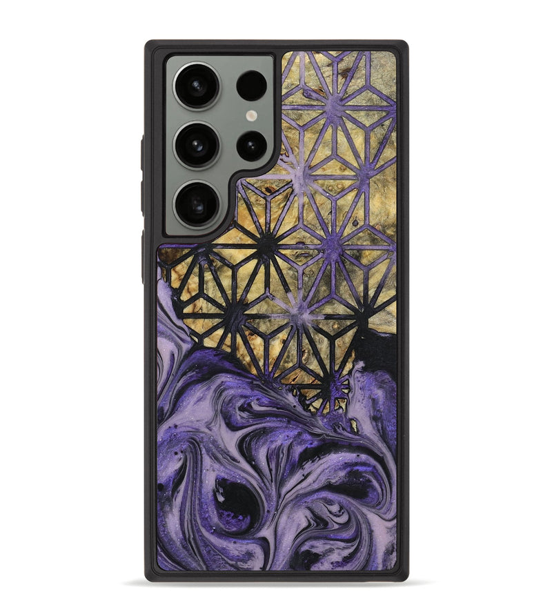 Galaxy S23 Ultra Wood+Resin Phone Case - Floyd (Pattern, 719548)