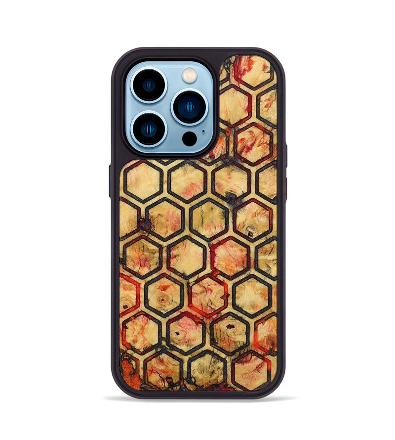 iPhone 14 Pro Wood+Resin Phone Case - Ali (Pattern, 719551)