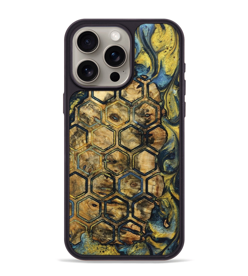 iPhone 15 Pro Max Wood+Resin Phone Case - Sheree (Pattern, 719552)