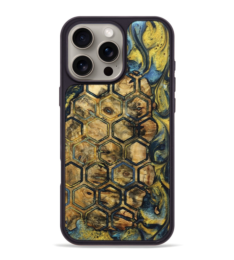 iPhone 16 Pro Max Wood+Resin Phone Case - Sheree (Pattern, 719552)