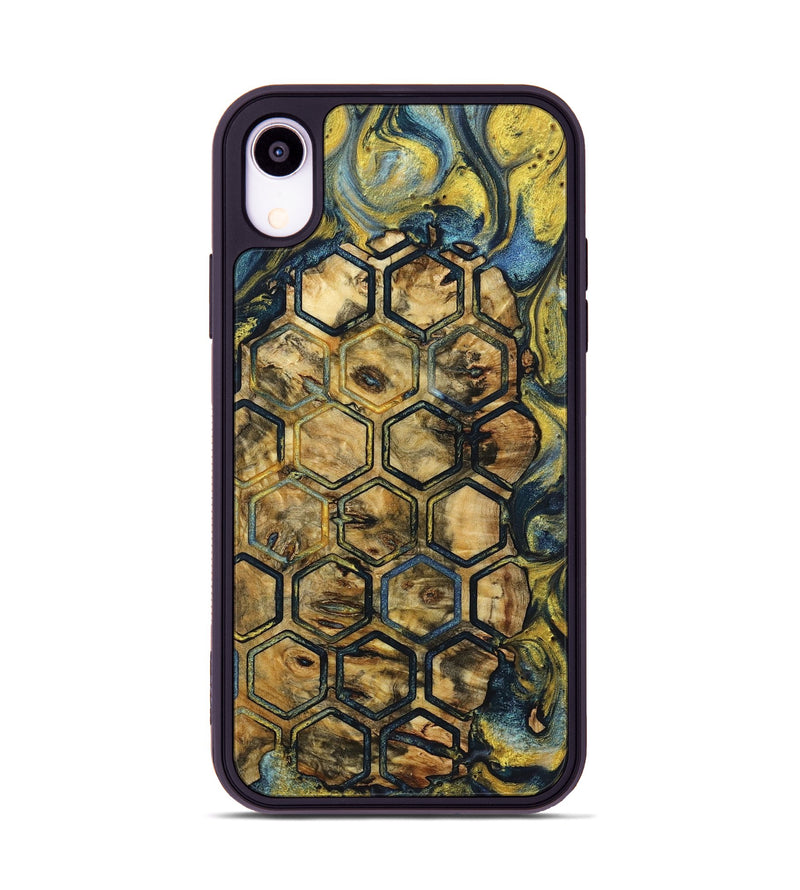 iPhone Xr Wood+Resin Phone Case - Sheree (Pattern, 719552)