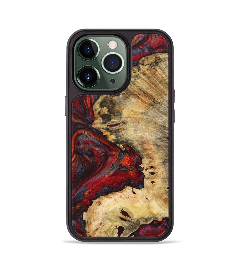 iPhone 13 Pro Wood+Resin Phone Case - Christy (Red, 719559)