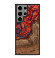 Galaxy S23 Ultra Wood+Resin Phone Case - Gabriella (Red, 719561)