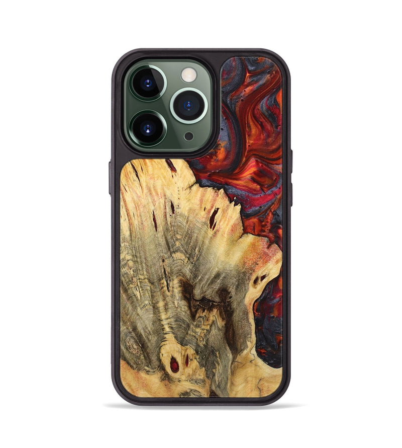 iPhone 13 Pro Wood+Resin Phone Case - Bodhi (Red, 719562)