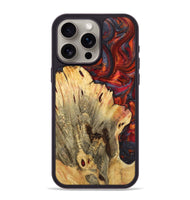 iPhone 15 Pro Max Wood+Resin Phone Case - Bodhi (Red, 719562)