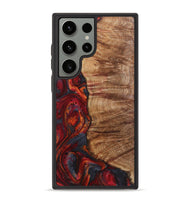 Galaxy S23 Ultra Wood+Resin Phone Case - Wren (Red, 719563)