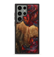 Galaxy S23 Ultra Wood+Resin Phone Case - Scott (Red, 719566)