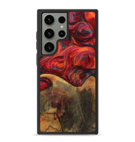 Galaxy S23 Ultra Wood+Resin Phone Case - Arabella (Red, 719568)