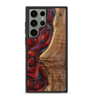 Galaxy S23 Ultra Wood+Resin Phone Case - Gunner (Red, 719569)