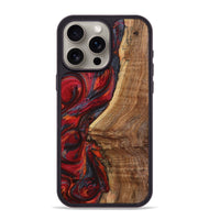 iPhone 15 Pro Max Wood+Resin Phone Case - Gunner (Red, 719569)