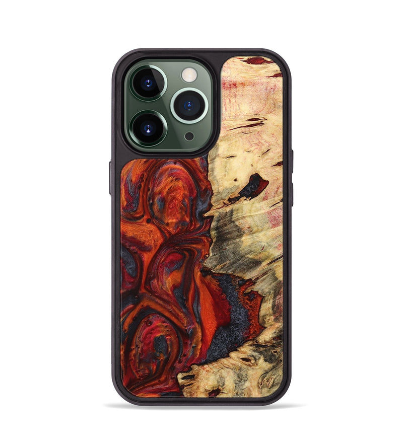 iPhone 13 Pro Wood+Resin Phone Case - Remington (Red, 719571)