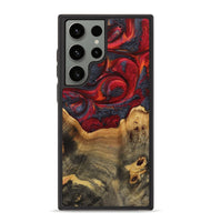 Galaxy S23 Ultra Wood+Resin Phone Case - Jim (Red, 719572)